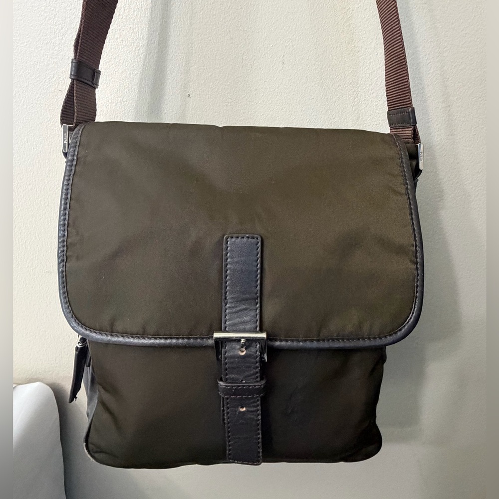 Prada Dark Brown Men's Messenger Bag - Picture 4 of 13